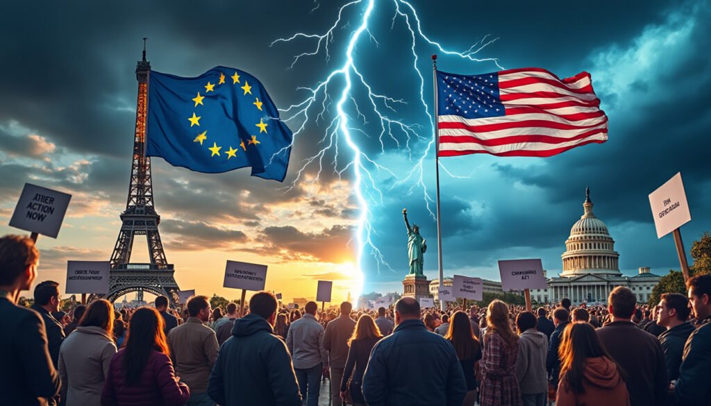 découvrez l'affrontement réglementaire actuel entre l'europe et les états-unis, mettant en lumière les différences de régulation, les enjeux économiques et les implications pour les entreprises et les consommateurs des deux côtés de l'atlantique.