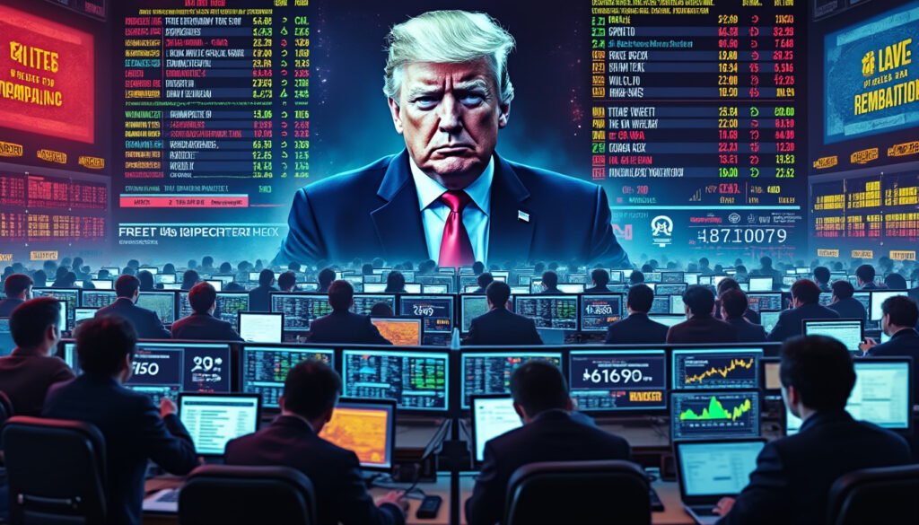 La turbulence du marché : L’impact des décisions politiques de Donald Trump sur le Bitcoin