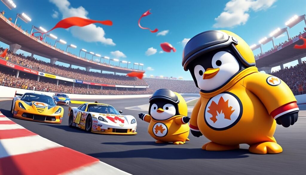 découvrez comment nascar innove en s'associant avec pudgy penguins pour revitaliser sa présence numérique. plongez dans cette collaboration unique qui allie sport automobile et culture numérique, offrant une nouvelle dimension aux fans et à la communauté en ligne.