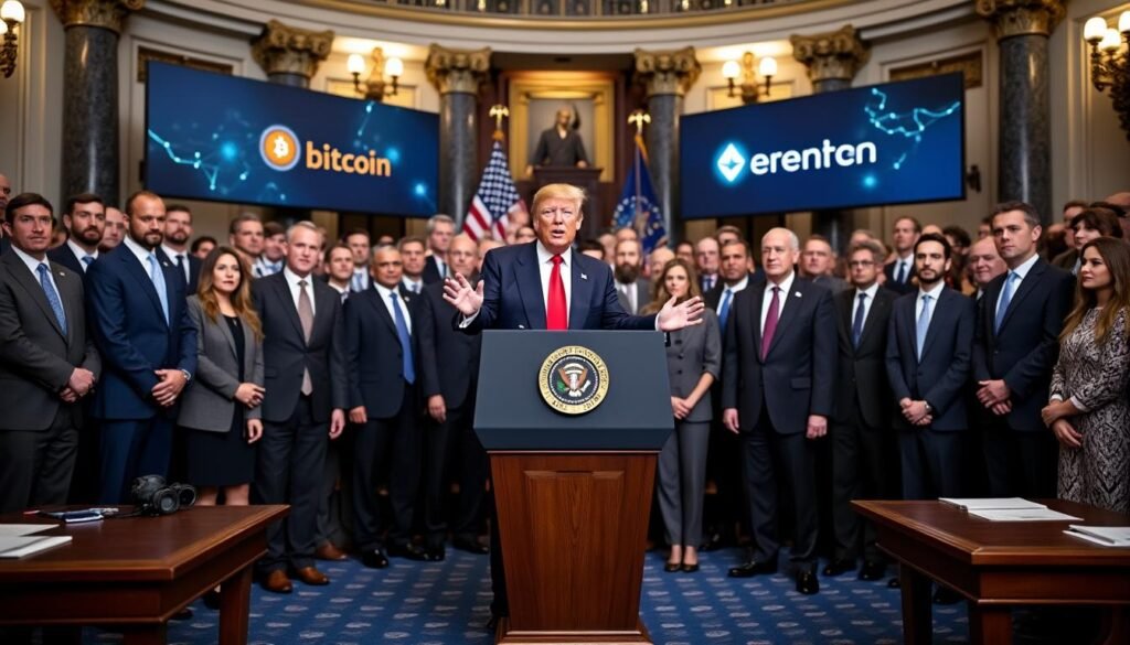 découvrez comment donald trump lance une nouvelle ère pour les cryptomonnaies avec la première législation américaine visant à réguler ce secteur en pleine expansion. analyse des impacts et des enjeux pour l'avenir des transactions numériques.