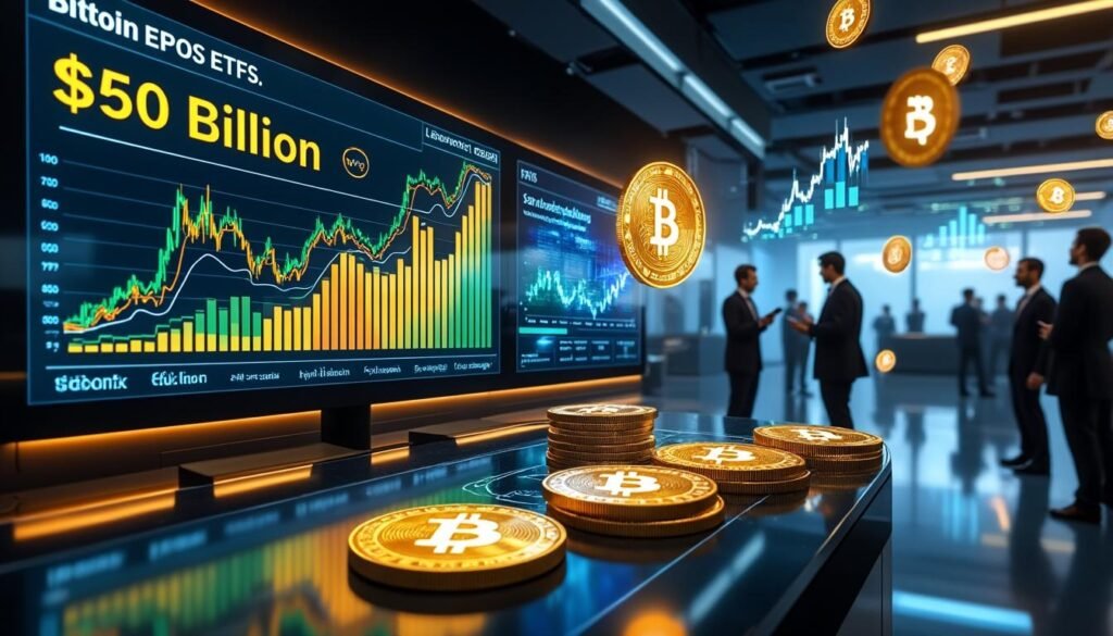 découvrez les etf bitcoin spot lancés en 2024, qui révolutionnent le marché financier avec près de 50 milliards de dollars en actifs nets cumulés. explorez comment cette machine impressionnante transforme l'investissement en cryptomonnaies.