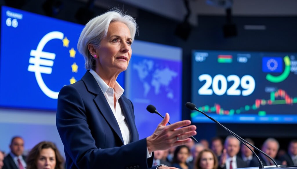 christine lagarde révèle un nouveau calendrier pour l'euro numérique, désormais prévu pour 2029. cette annonce marque une étape déterminante vers la souveraineté monétaire européenne et façonne l'avenir de la devise unique.
